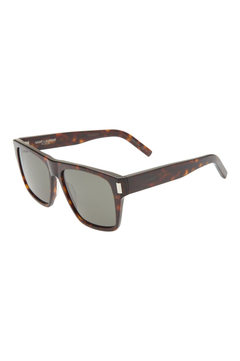 56mm Square Sunglasses, Alternate, color, AVANA/ BROWN