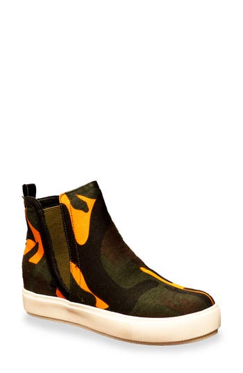 Chase & Chloe Chase And Chloe Kendra High Top Wedge Sneaker