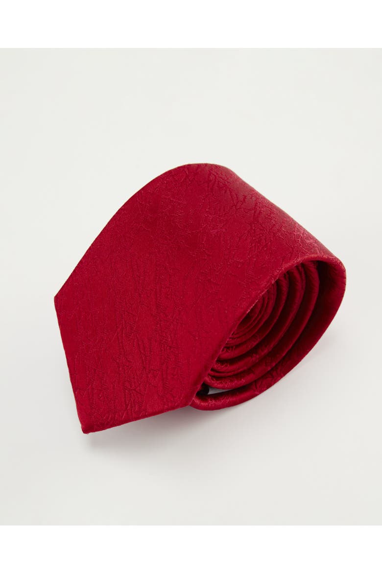 Bark Weave Silk Jacquard Tie, Main, color, Red