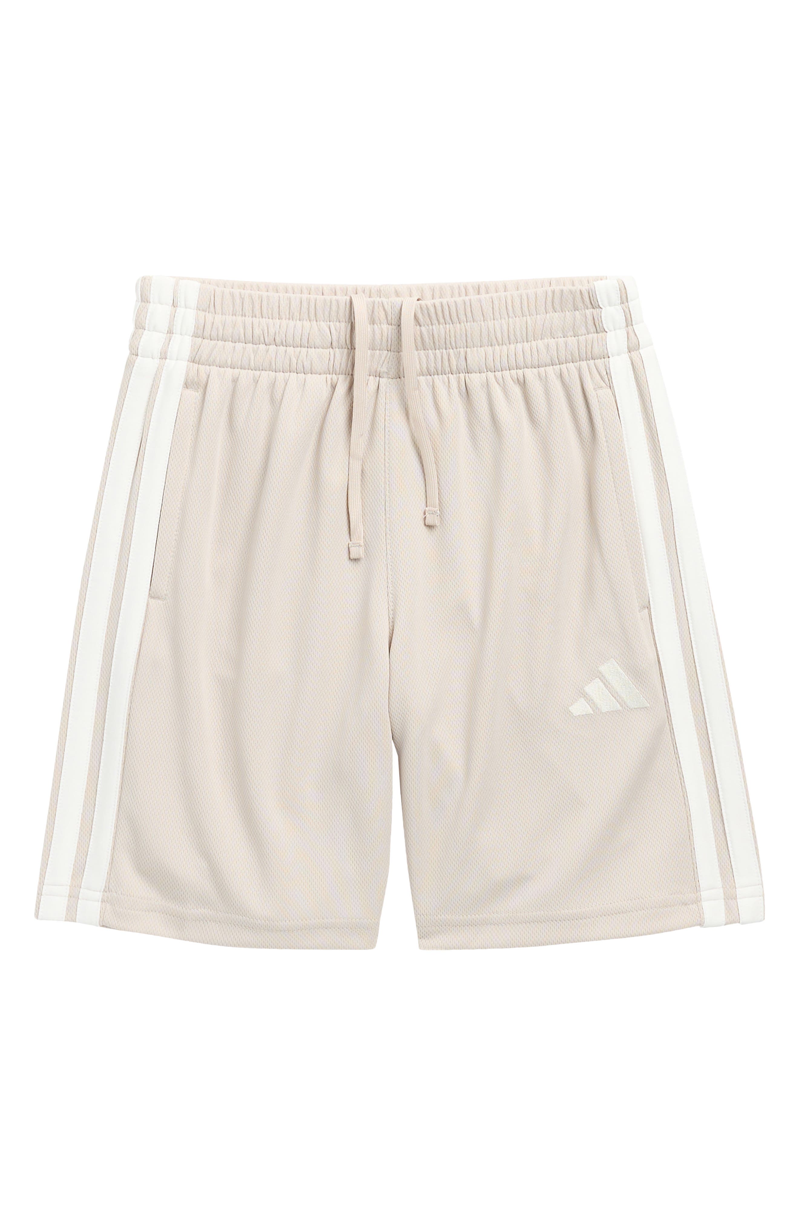 adidas Kids' 3-Stripes Mesh Shorts