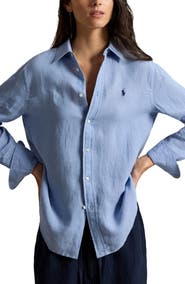 Polo Ralph Lauren Classic Fit Linen Button-Up Shirt