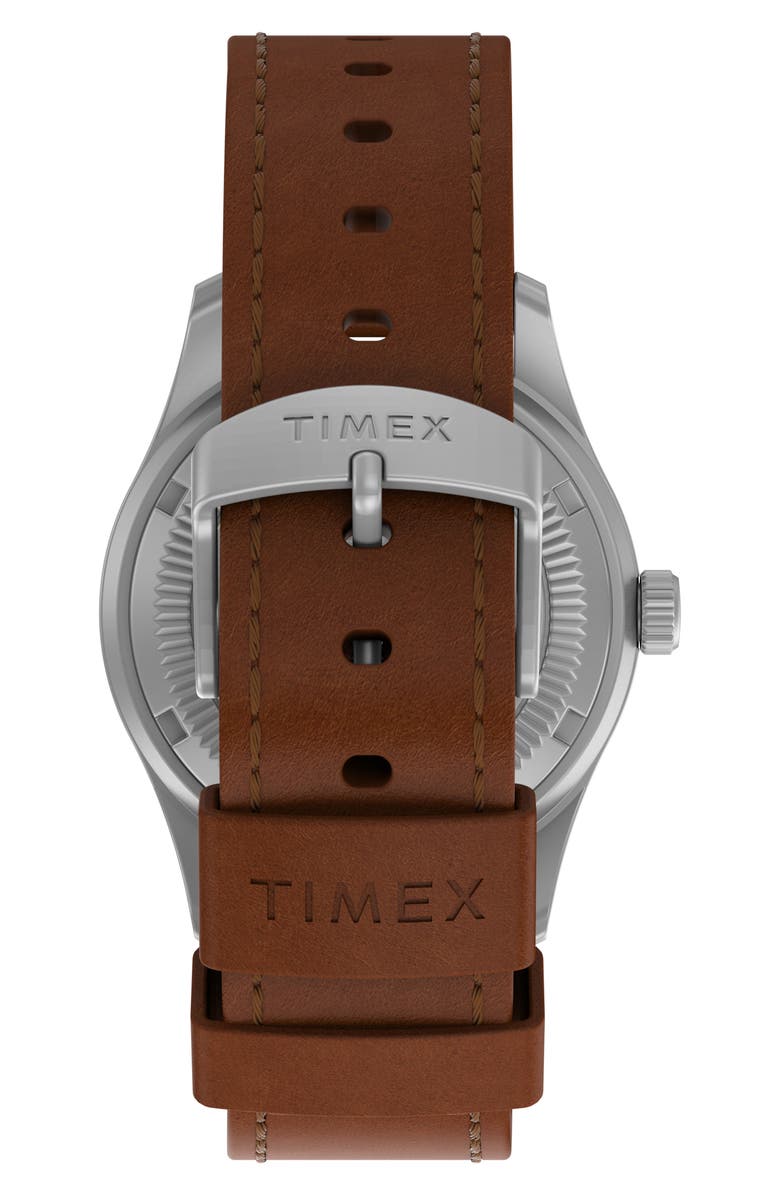 Timex<sup>®</sup> Expedition North Field Post Mechanical Leather Strap Watch, 38mm, Alternate, color, 