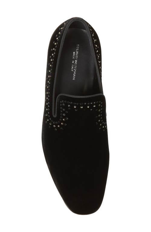 Stuart Weitzman Premiere Party Loafer In Black/black Multi