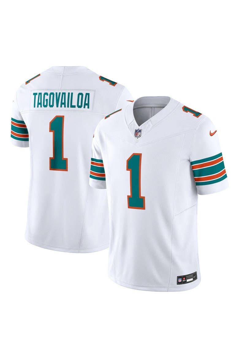 Men's Nike Tua Tagovailoa White Miami Dolphins Vapor F.U.S.E. Limited Jersey, Main, color, White