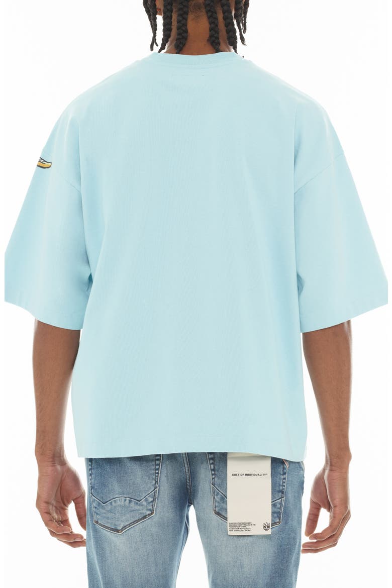 Eagle Oversize Graphic T-Shirt, Alternate, color, BLUE GLOW