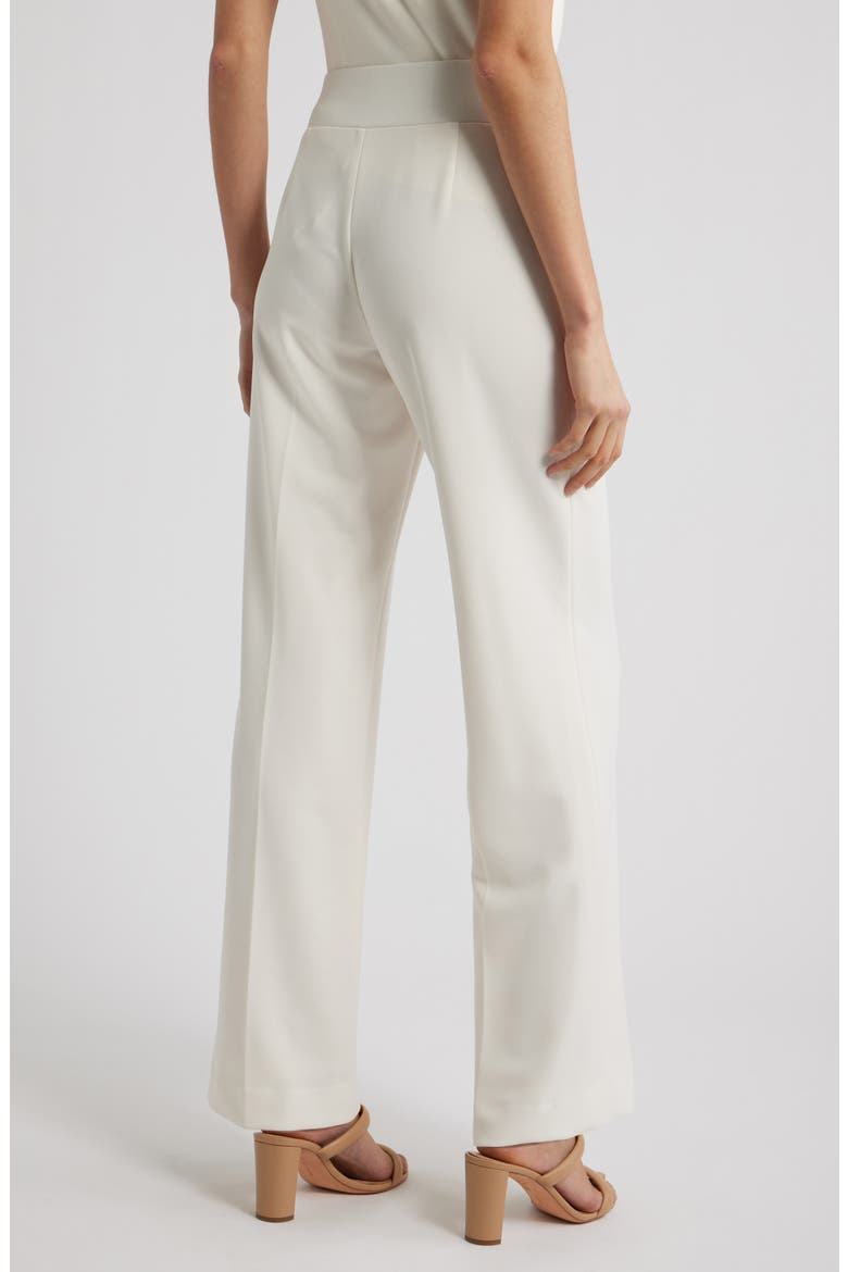 High Waist Pull-On Wide Leg Pants, Alternate, color, WHITE DOVE