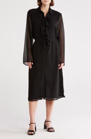 AREA STARS Yasmine Ruffle Shirtdress