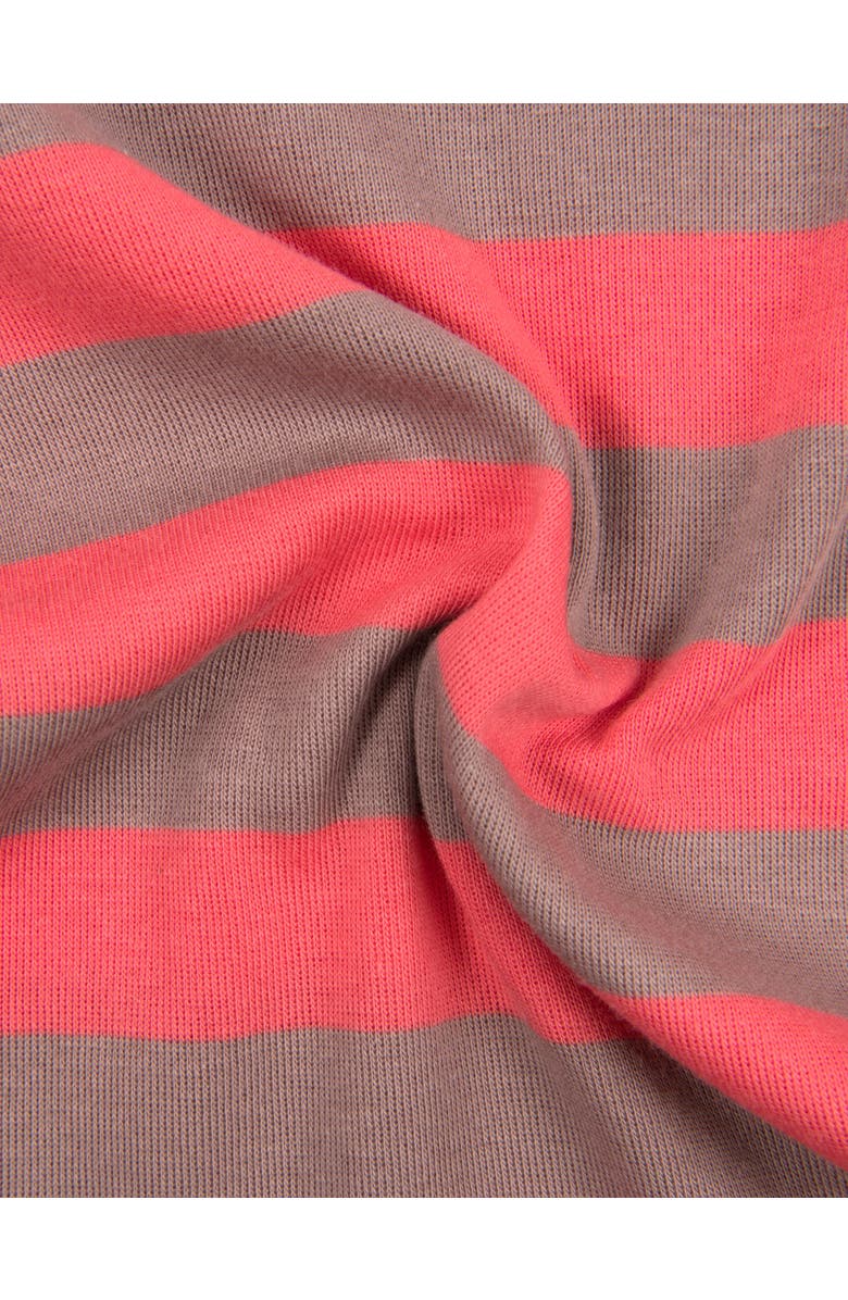 Leveret Two-Piece Printed Cotton Holiday Pajamas, Alternate, color, Striped Rose & Antler