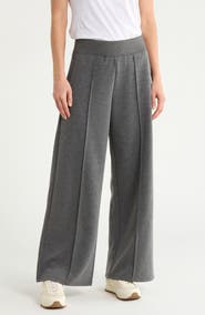 THEO AND SPENCE Pleated Wide Leg Knit Pants