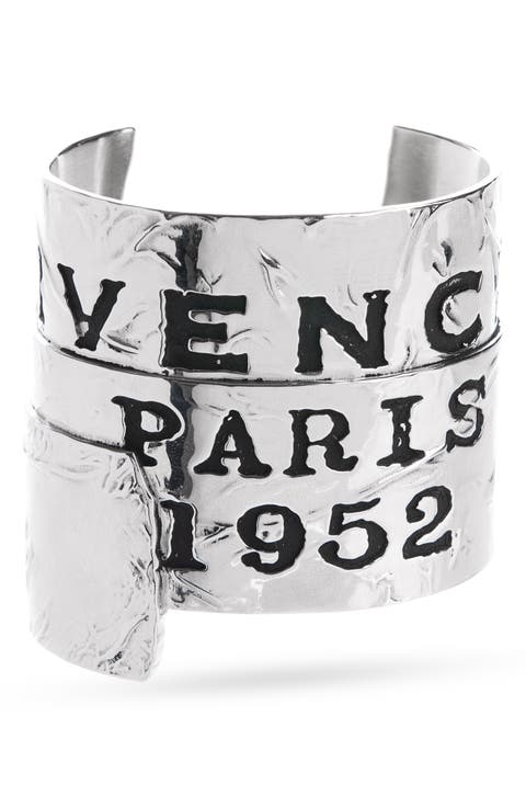 Tape Logo Cuff Bracelet