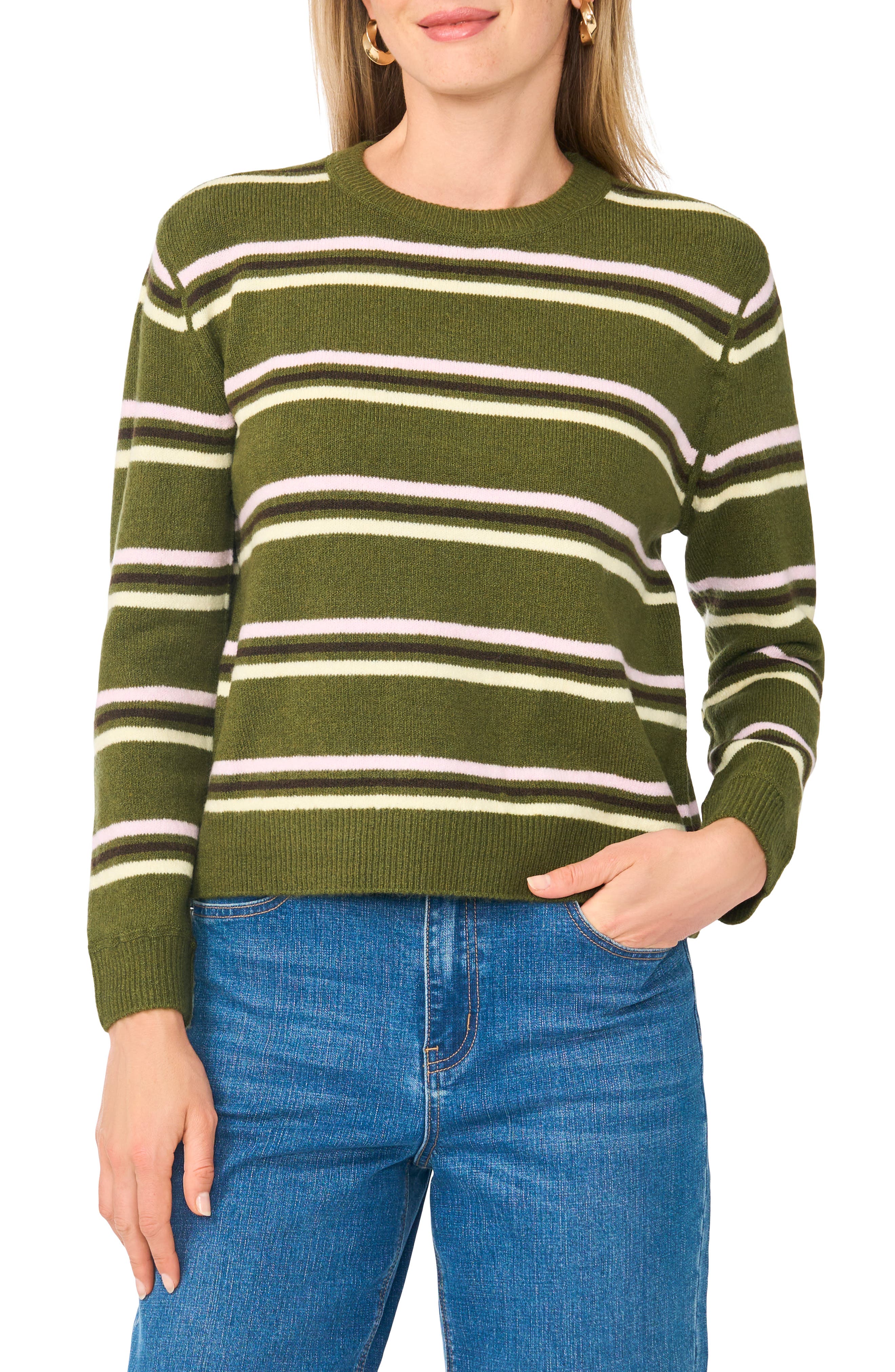 Stripe Crewneck Sweater