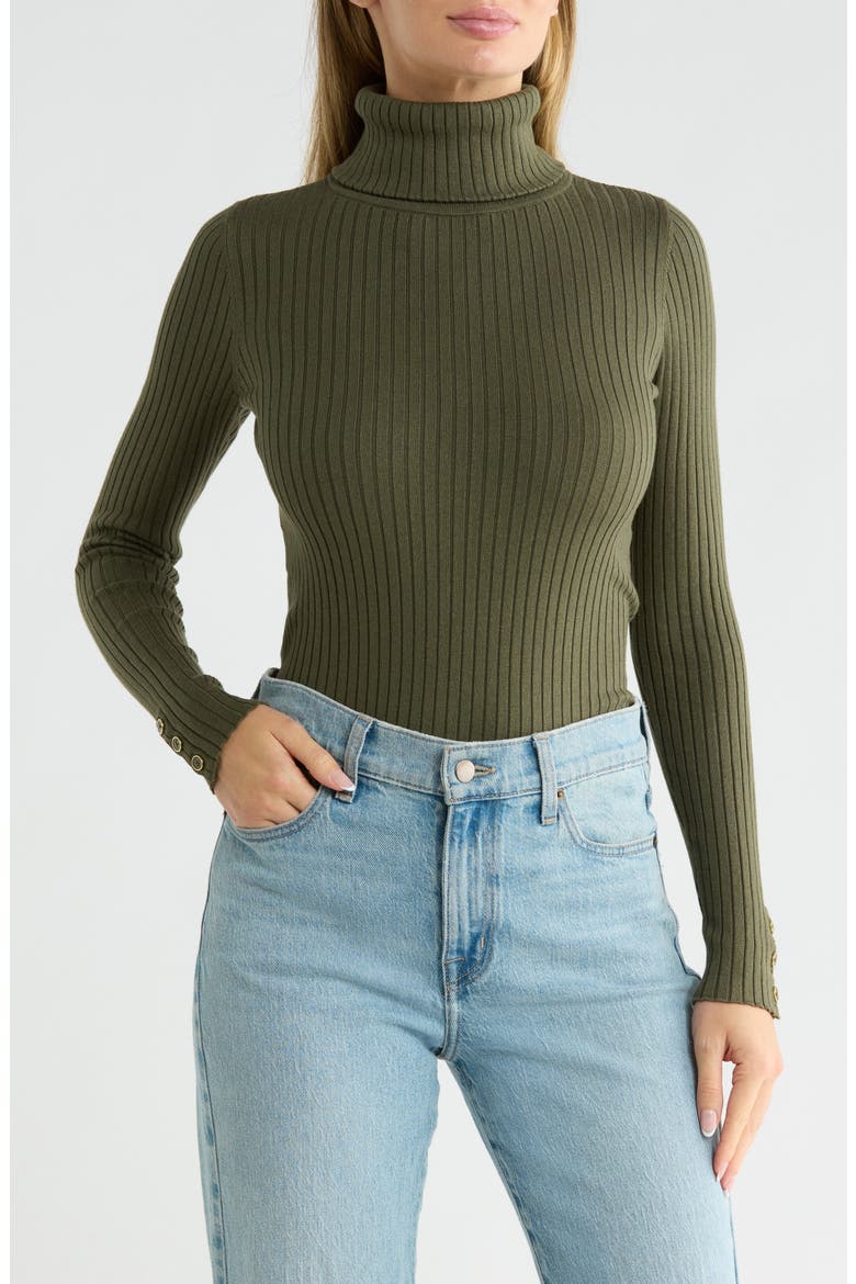 Arlette Turtleneck Sweater, Main, color, OLIVE GREEN