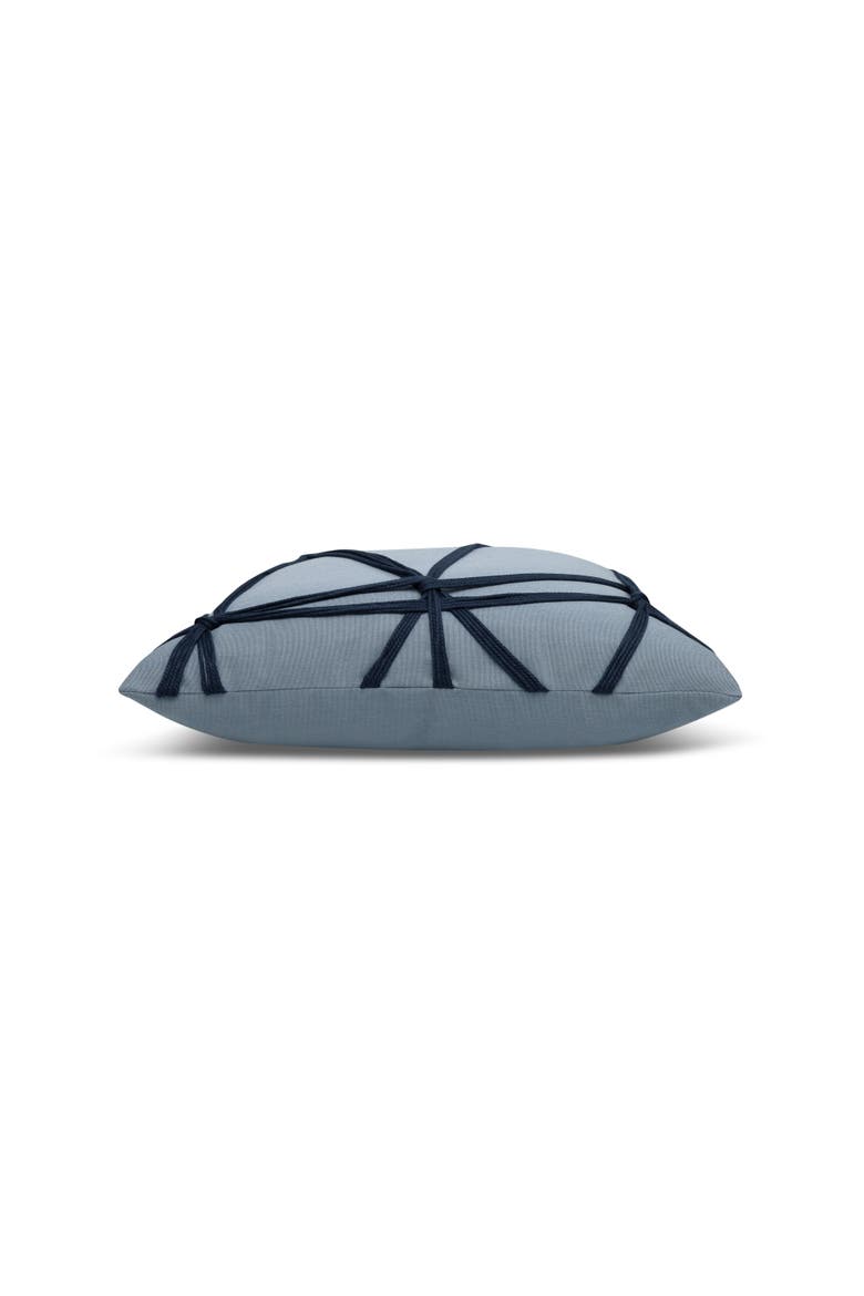 Interlace Indoor & Outdoor Woven Accent Pillow, Alternate, color, Slate