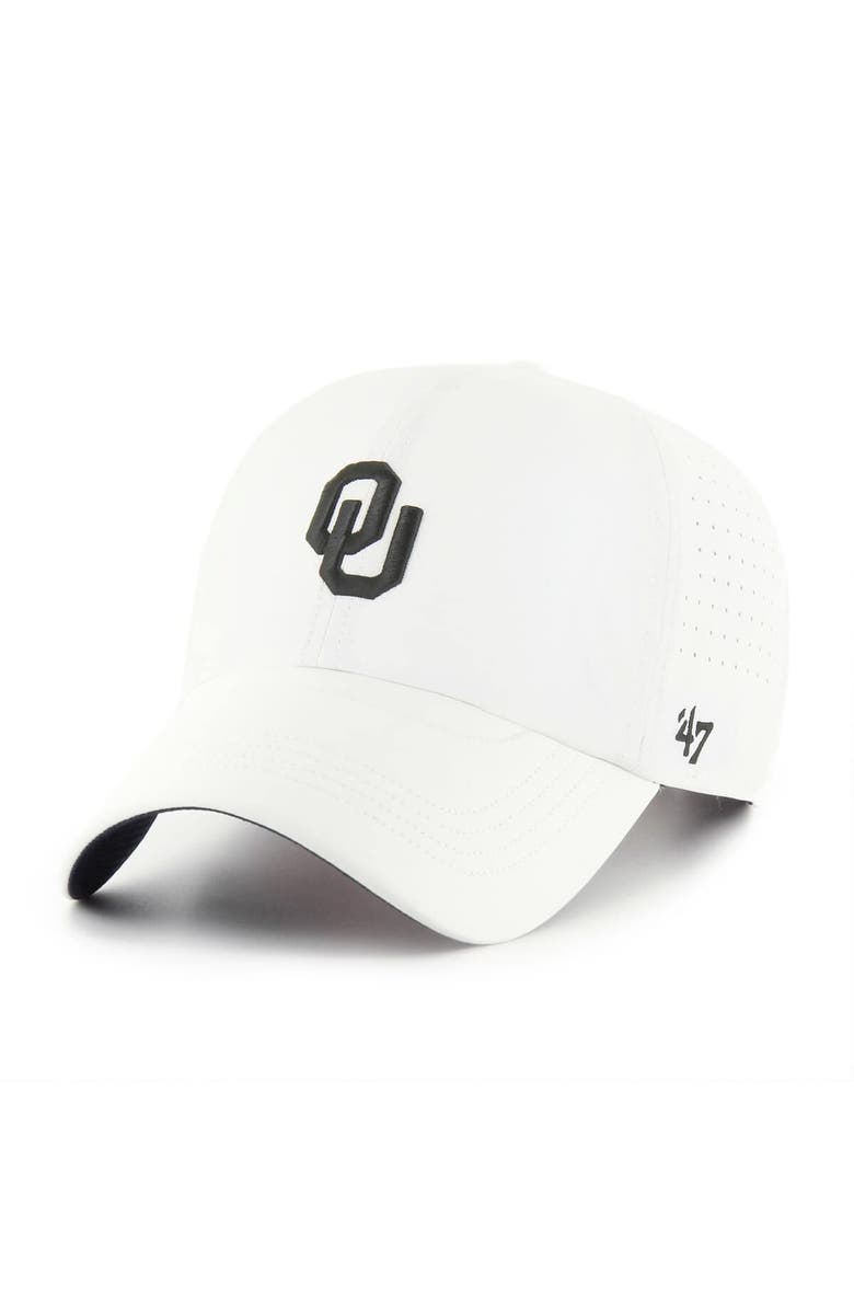 '47 Men's '47 White Oklahoma Sooners Forward Vent MVP Adjustable Hat, Main, color, 