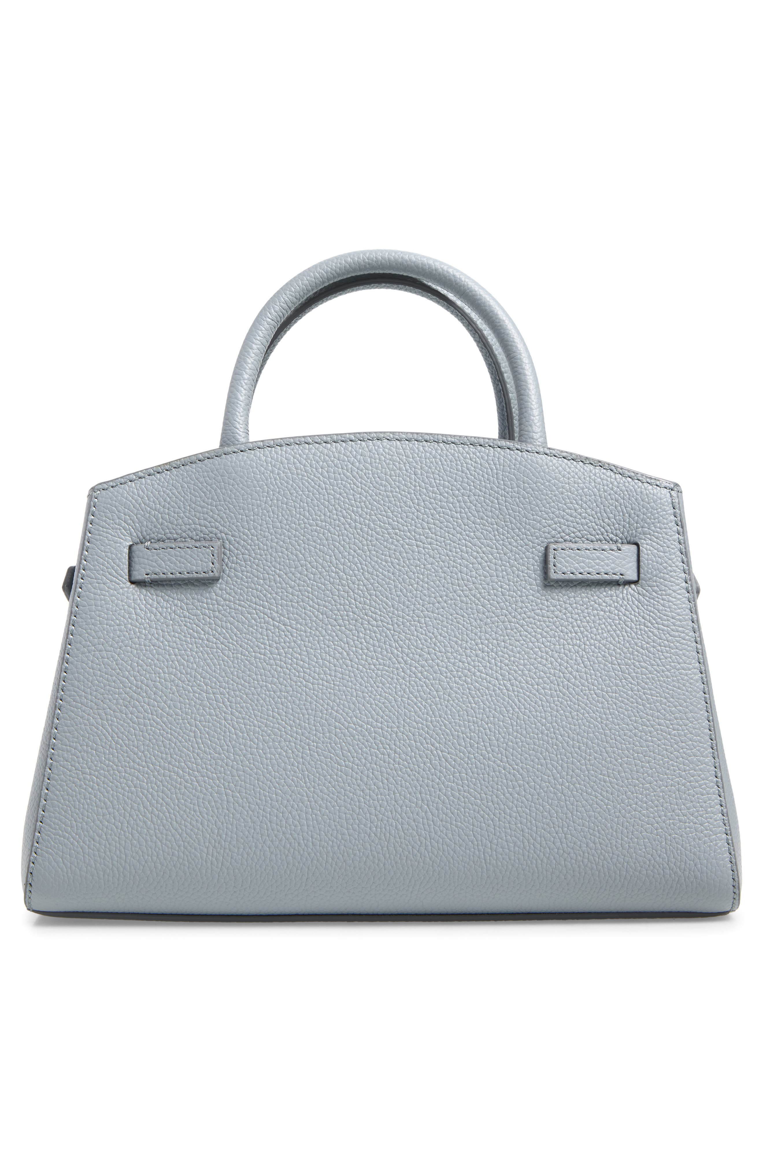 The Small Hudson Leather Tote, Alternate, color, PACIFIC