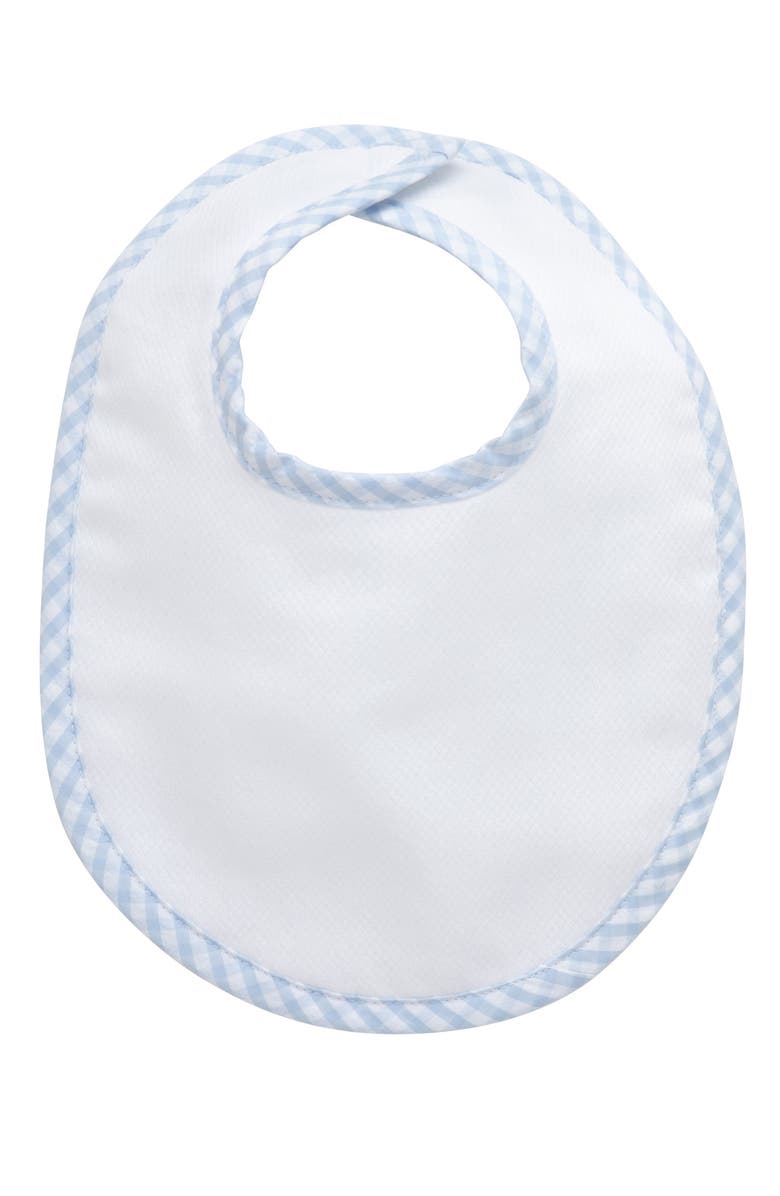 3 Marthas Big Check Basic Bib, Main, color, Blue