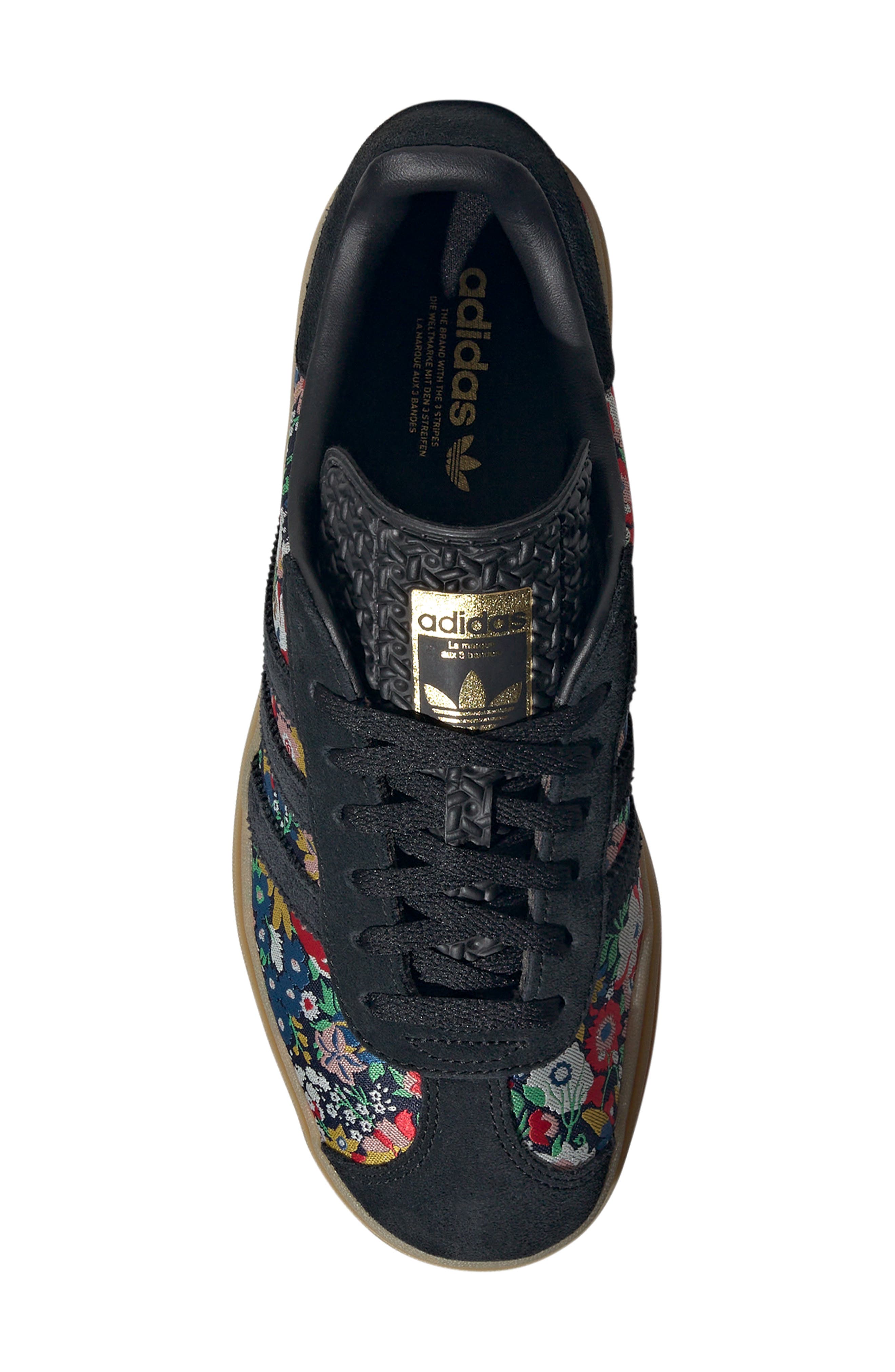 adidas x Liberty London Gazelle Bold Platform Sneaker, Alternate, color, 
