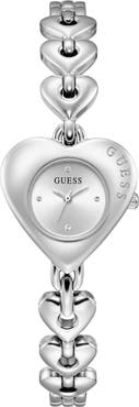 GUESS Valerie Heart Bracelet Watch, 28mm