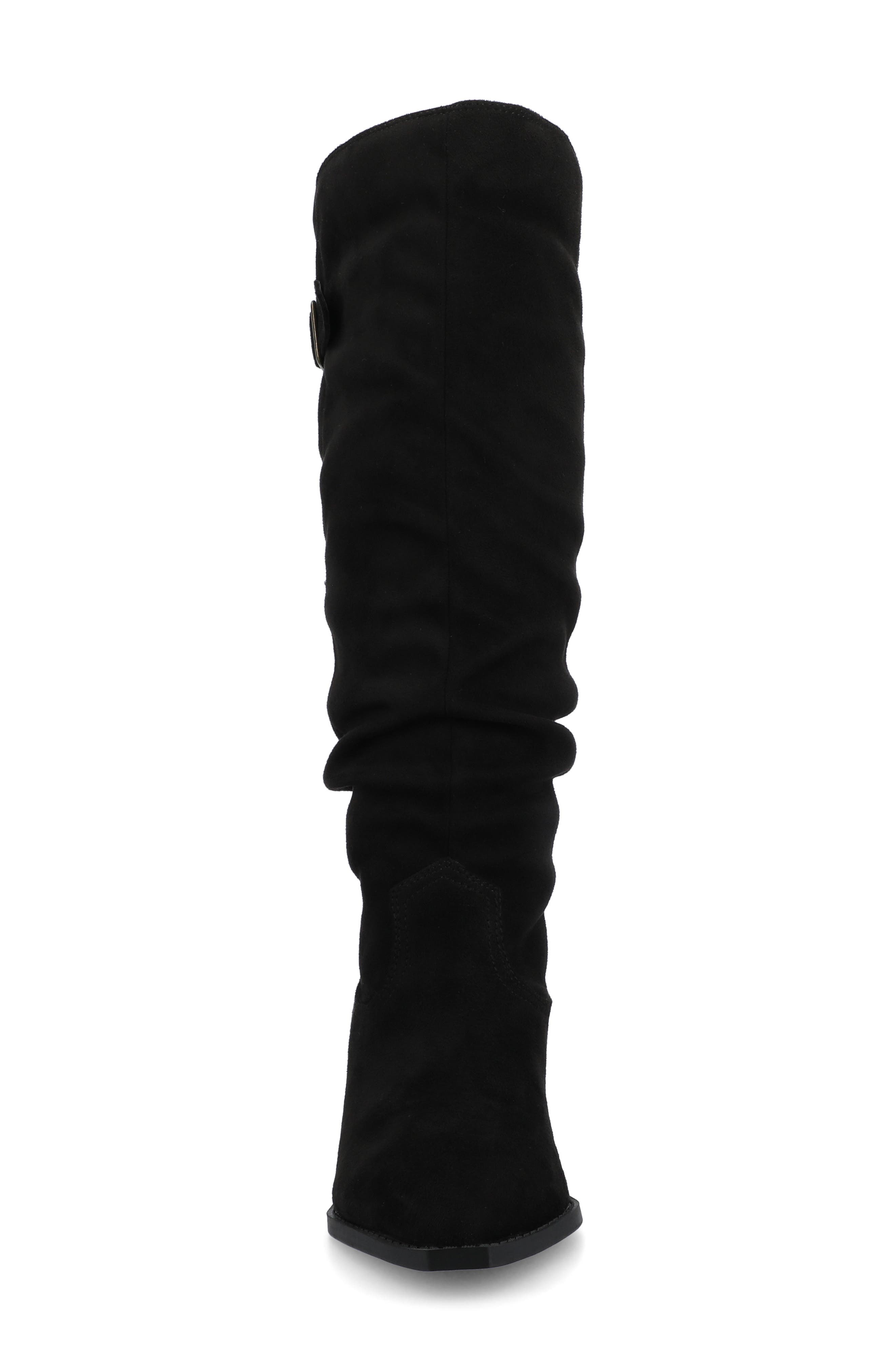 Journee Collection Kaleah Slouchy Boot - Wide Width Available, Alternate, color, Black