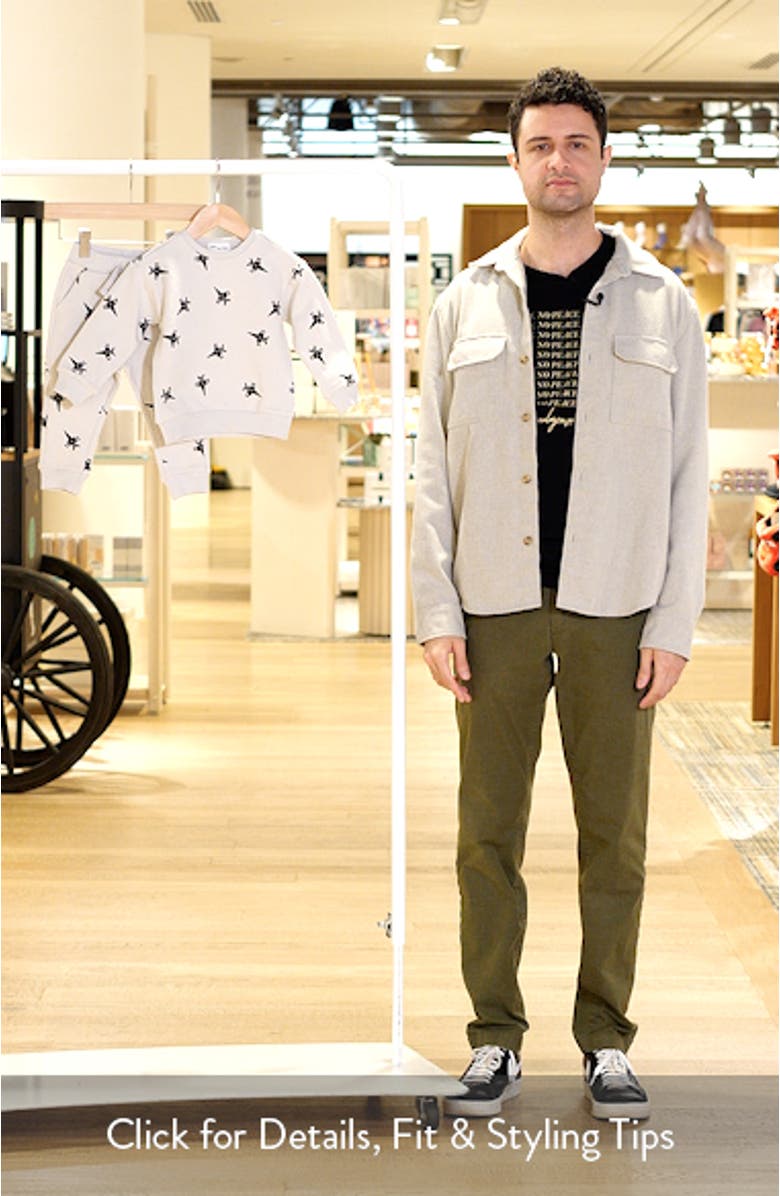 Airplane Print Sweatshirt & Joggers Set, sales video thumbnail