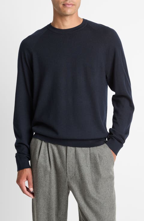 Merino Wool & Cashmere Crewneck Sweater