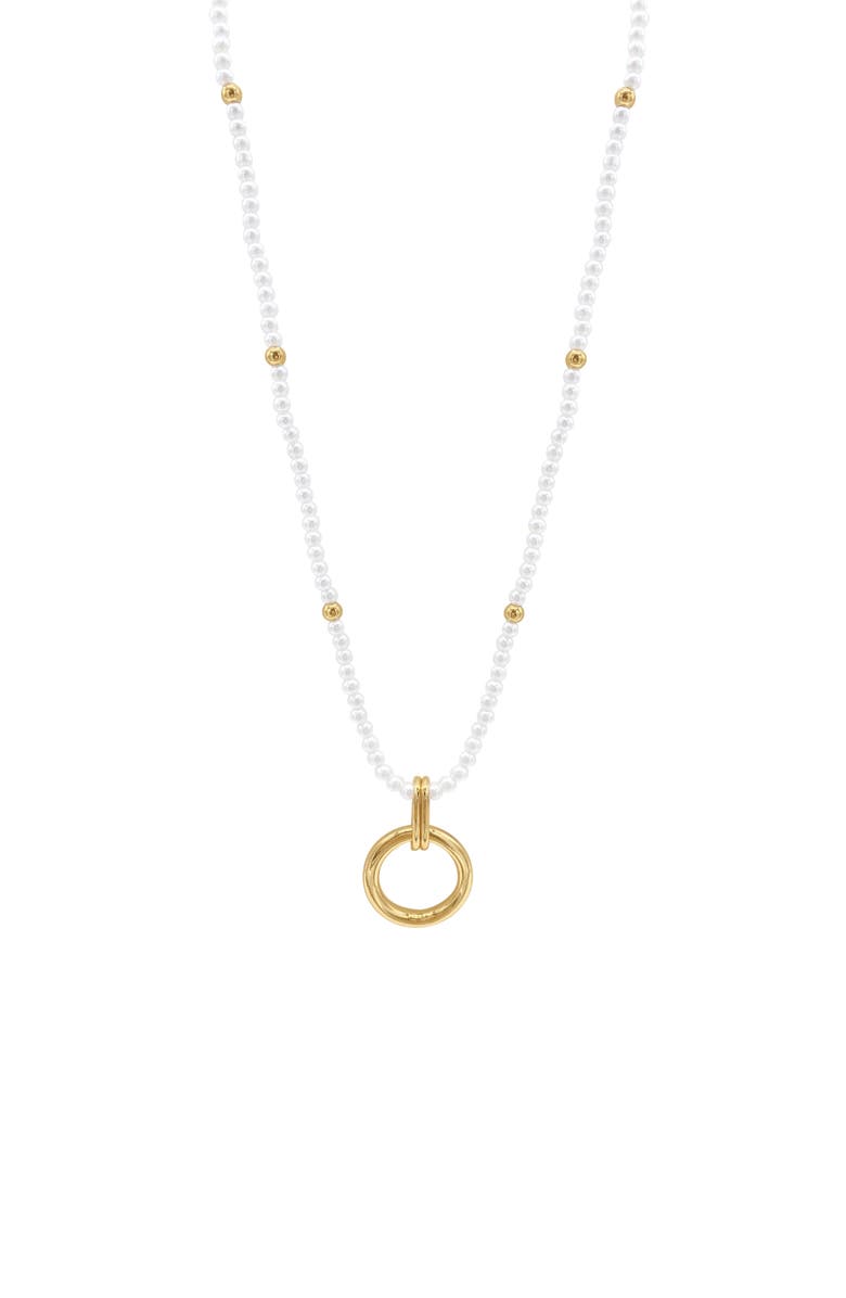 Adornia Circular Pendant Necklace, Alternate, color, 