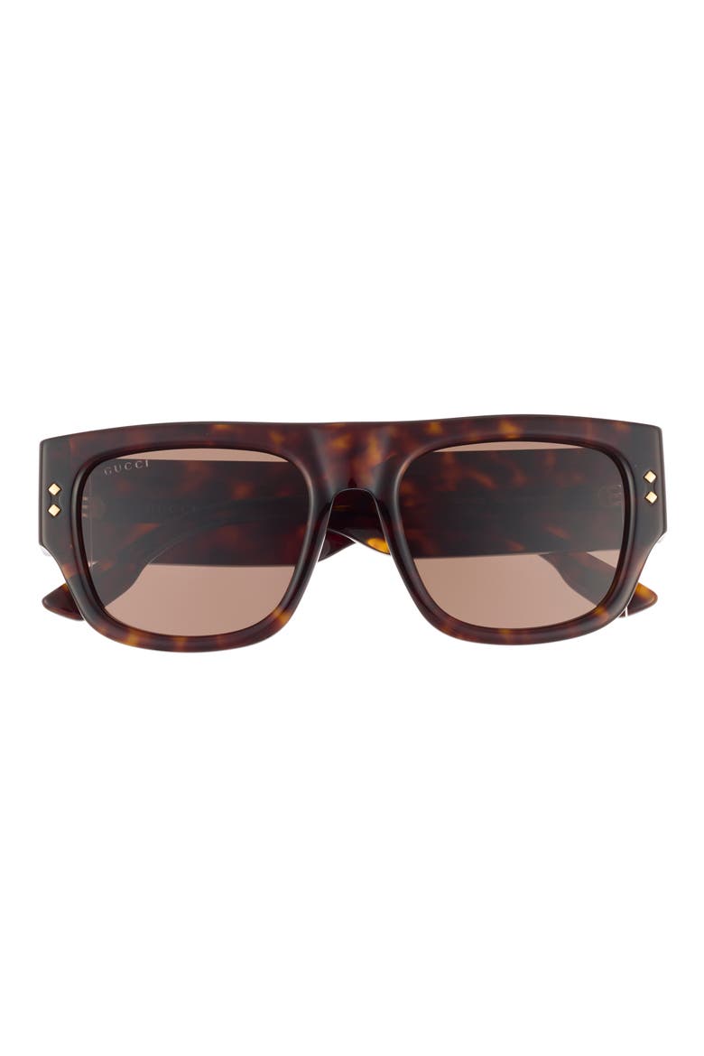 54mm Square Sunglasses, Main, color, HAVANA HAVANA BROWN