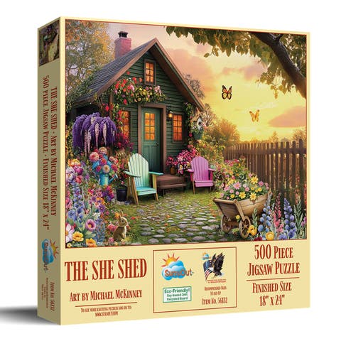 The She Shed 500 piece Jigsaw Puzzle for Adults