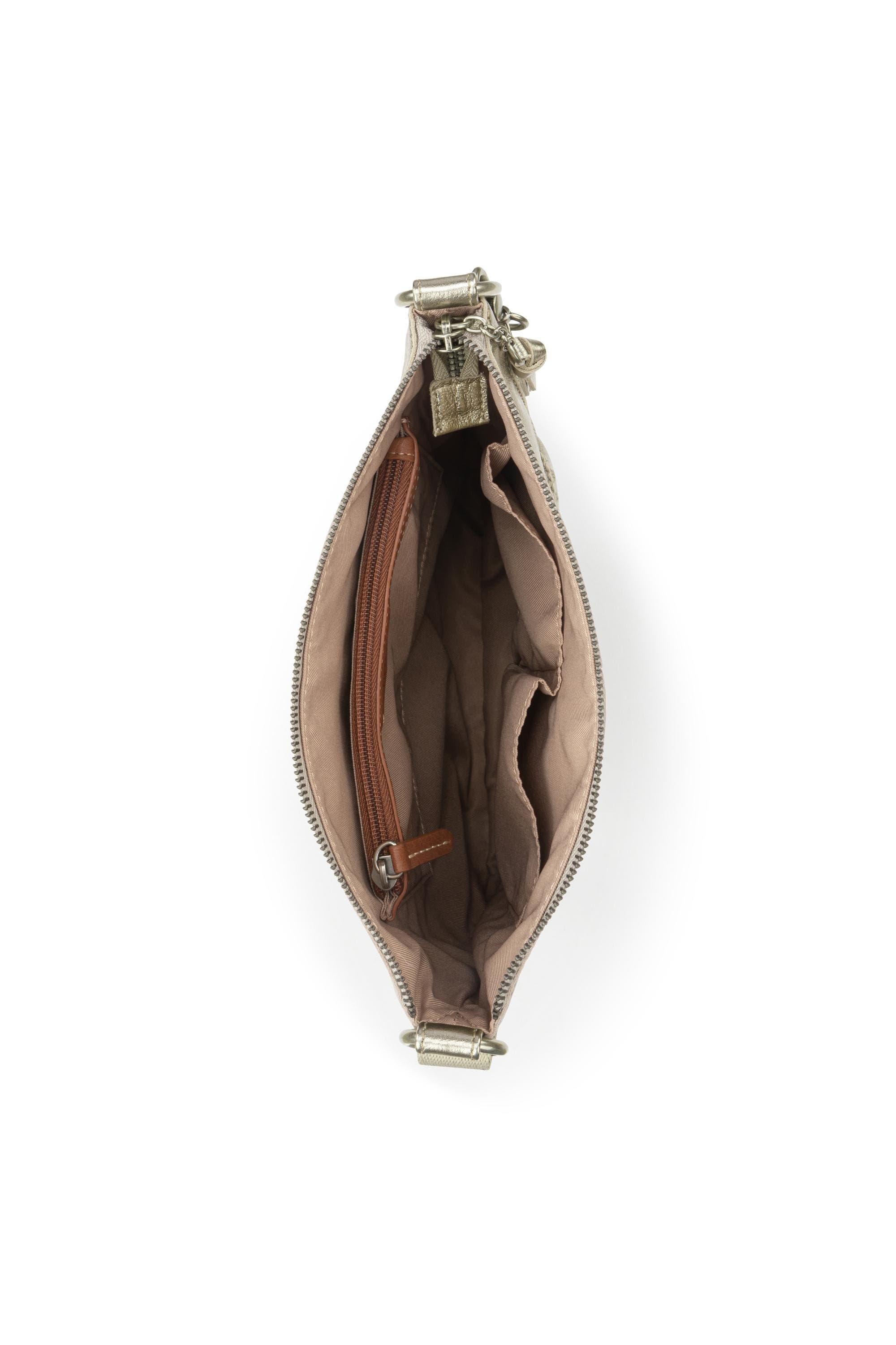 The Sak Lucia Crossbody Leather Bag, Alternate, color, Pyrite Stitch