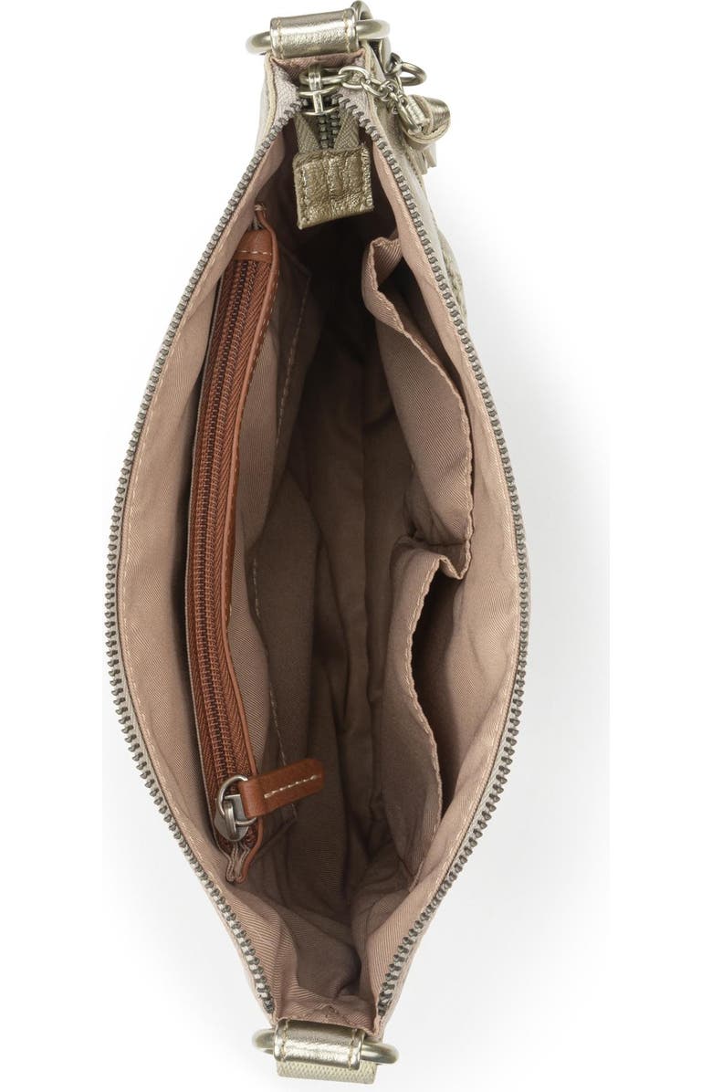 The Sak Lucia Crossbody Leather Bag, Alternate, color, Pyrite Stitch