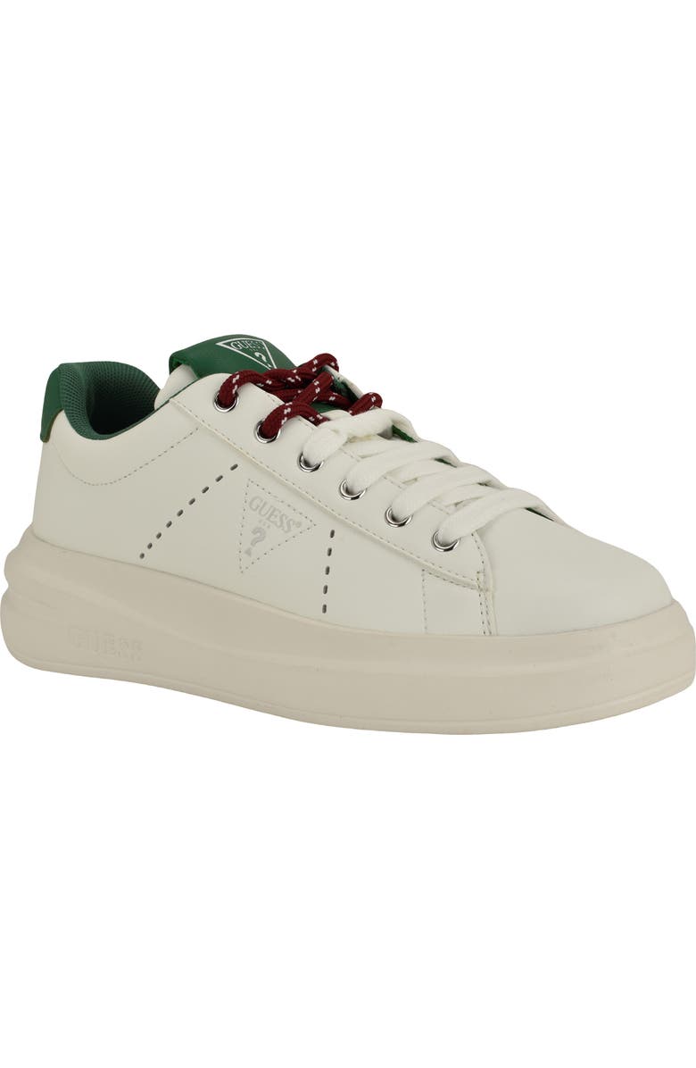 GUESS Eliva Platform Sneaker, Main, color, White