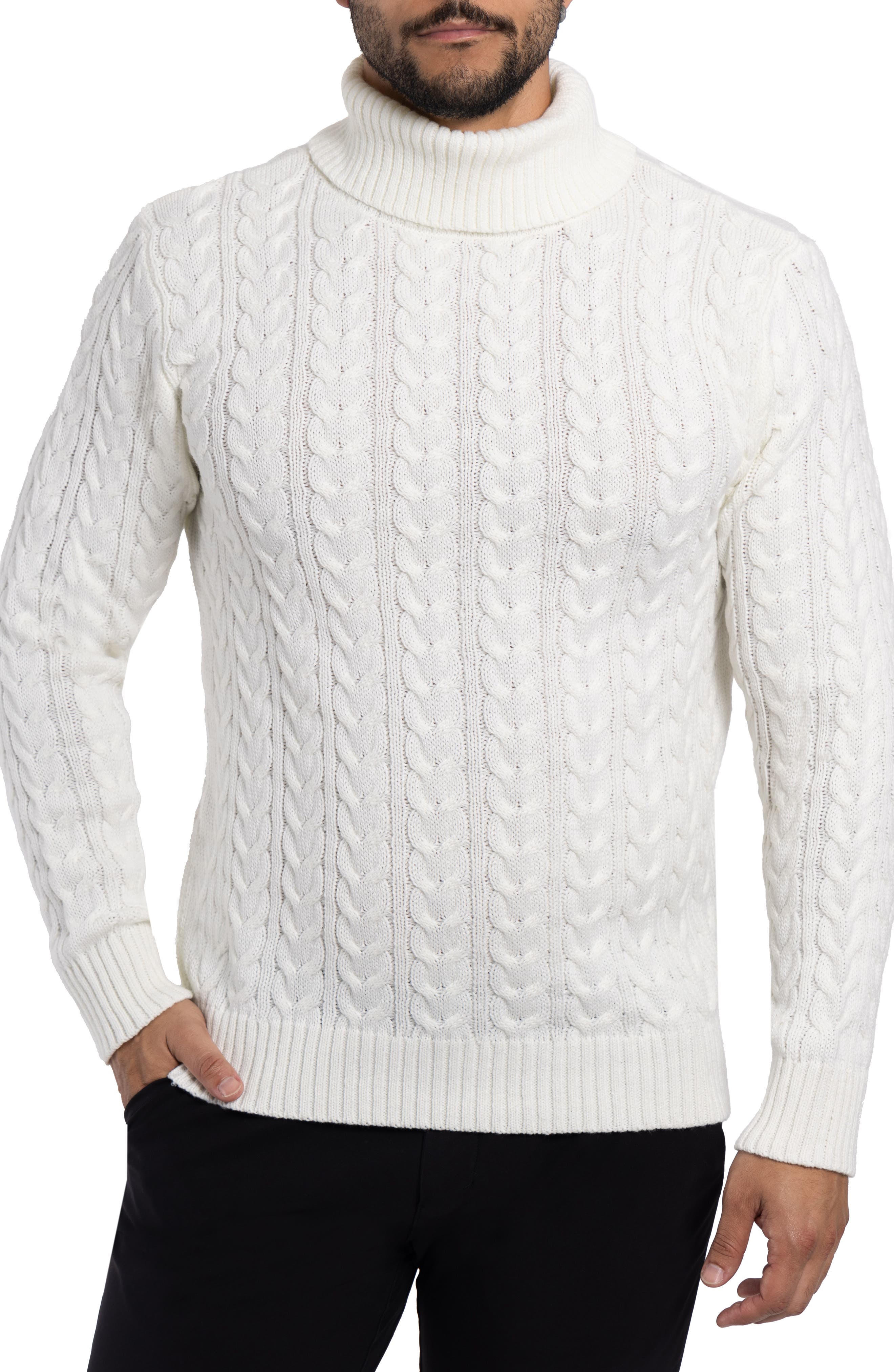 Cable Knit Turtleneck Sweater - image 3