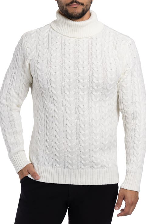 Cable Knit Turtleneck Sweater