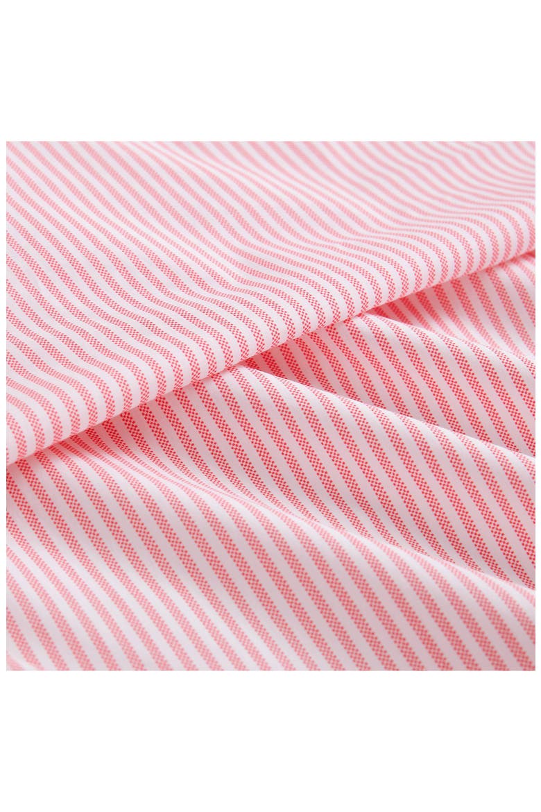 Oxford Stripe 200 Thread Count Cotton Percale Sheet Set, Alternate, color, PINK/ WHITE