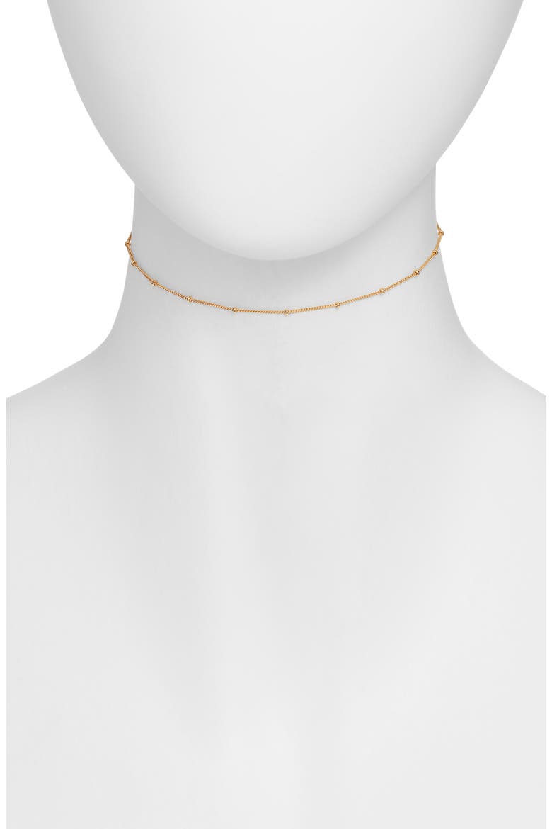 Tiny Dot Choker, Main, color, 14K GOLD FILLED