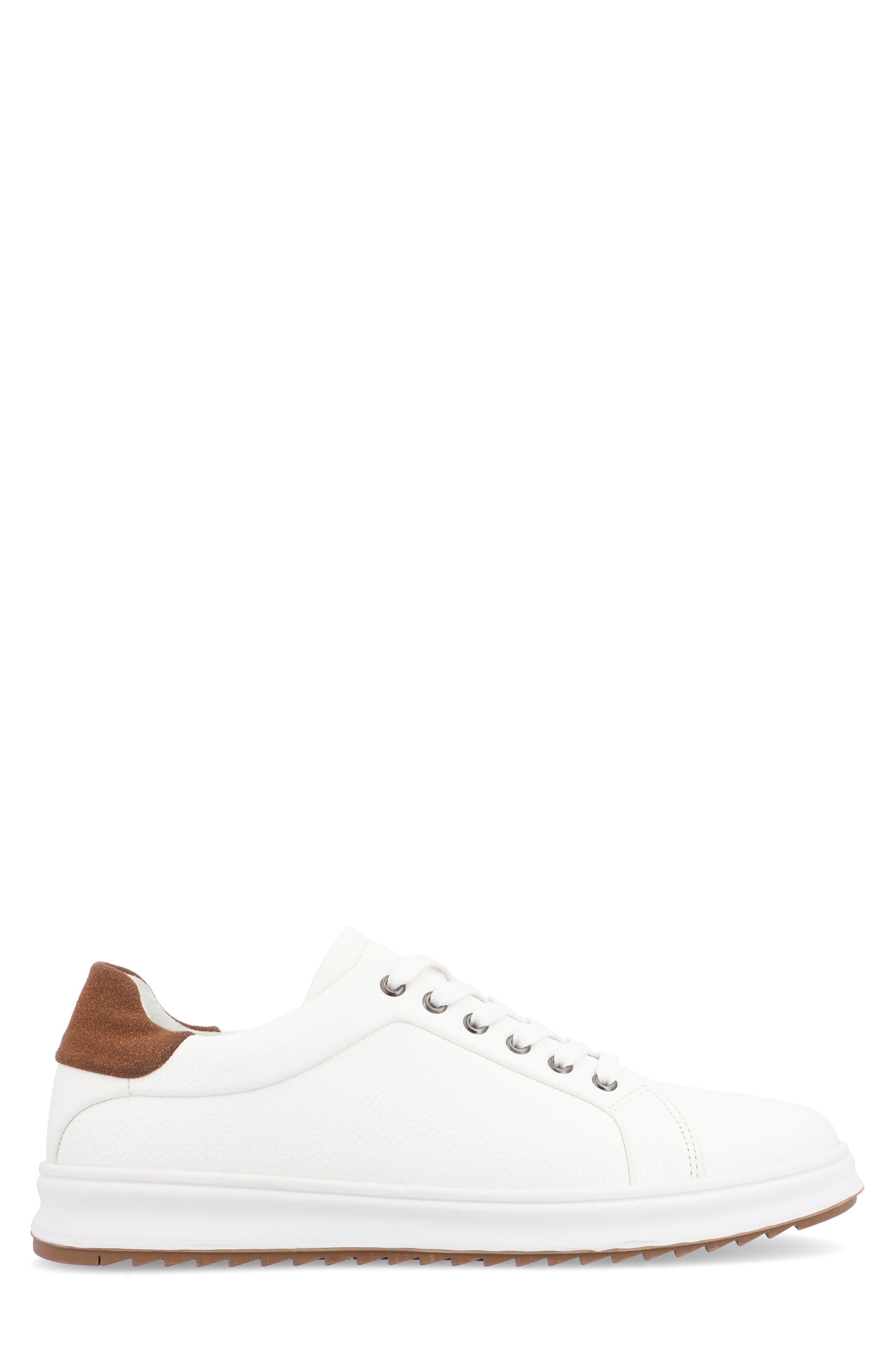 Robby Vegan leather Casual Sneaker, Alternate, color, WHITE