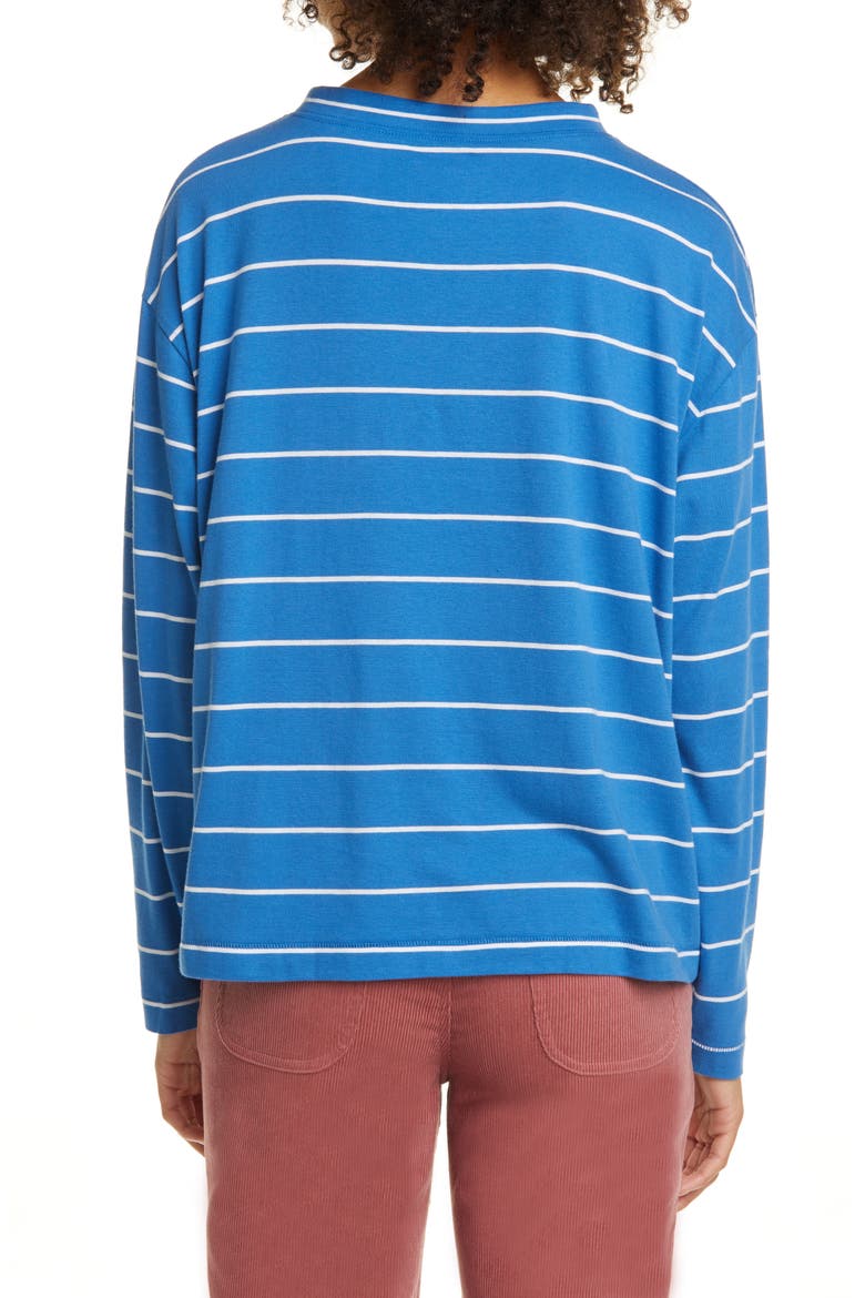 Type C Version 9 Stripe Long Sleeve Tee (Nordstrom Exclusive), Alternate, color, BLUE WHITE