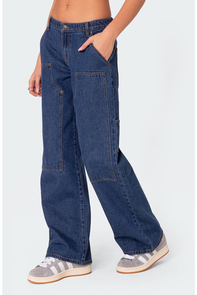 Ayla Low Rise Carpenter Jeans, Alternate, color, BLUE
