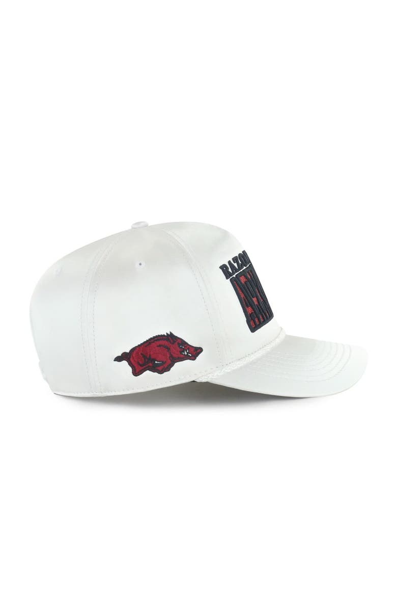 Women's '47 White Arkansas Razorbacks Outspoken Hitch Adjustable Hat, Alternate, color, White