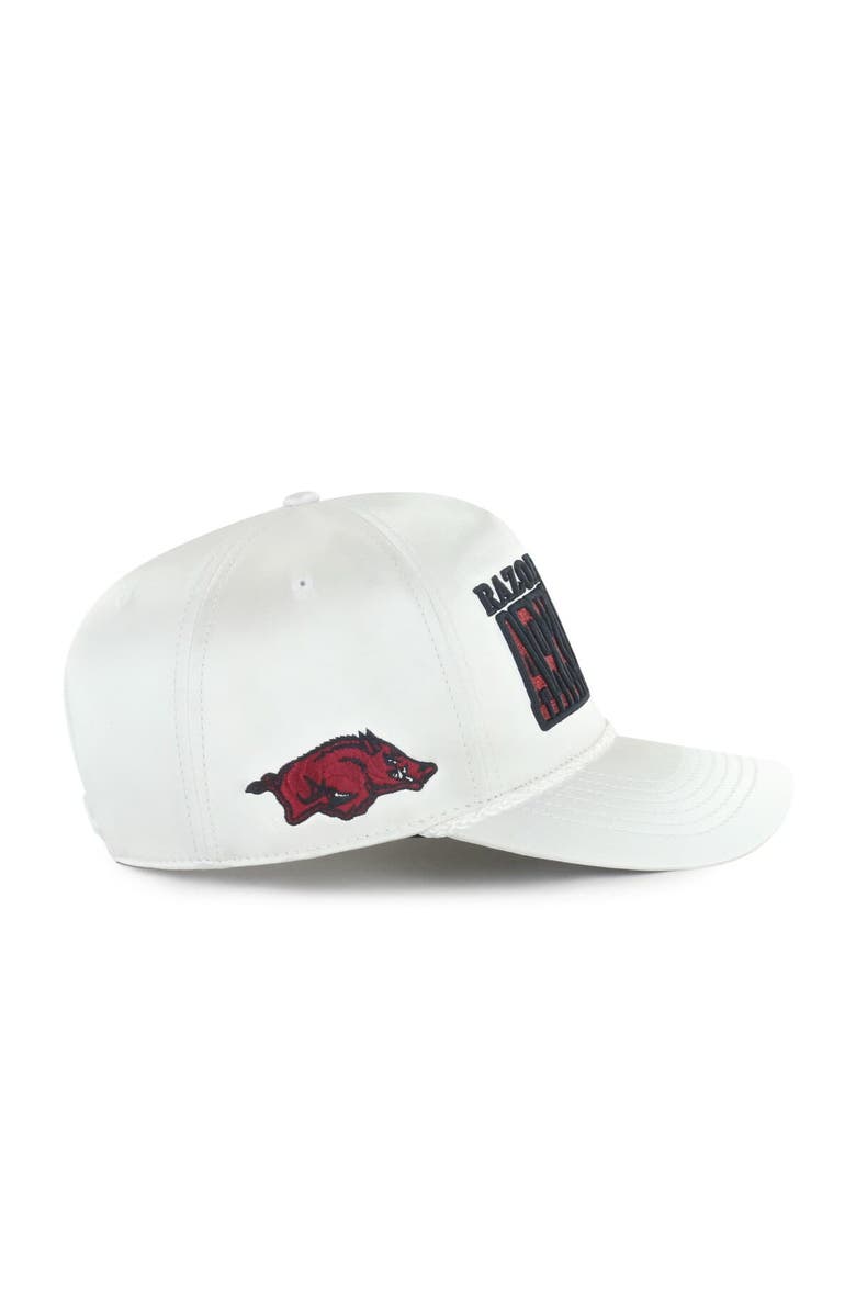 '47 Women's '47 White Arkansas Razorbacks Outspoken Hitch Adjustable Hat, Alternate, color, White