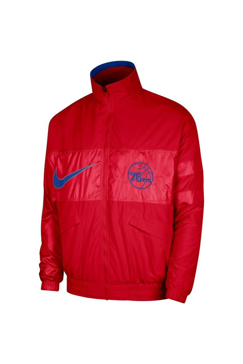 Men's Nike Red Philadelphia 76ers Courtside Versus Capsule Full-Zip Jacket, Alternate, color, Red
