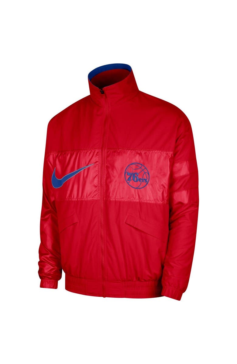 Nike Men's Nike Red Philadelphia 76ers Courtside Versus Capsule Full-Zip Jacket, Alternate, color, Red