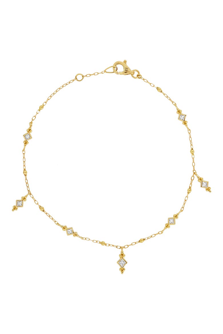 Mykonos 18K Yellow Gold Diamond Charm Bracelet, Main, color, 18KY