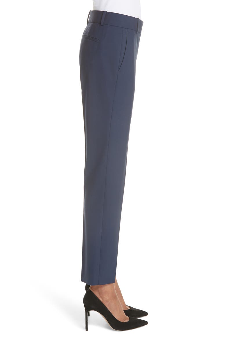 Straight Leg Stretch Wool Trousers, Alternate, color, SEA BLUE