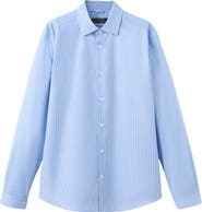 MANGO Slim Fit Non-Iron Stripe Button-Up Shirt