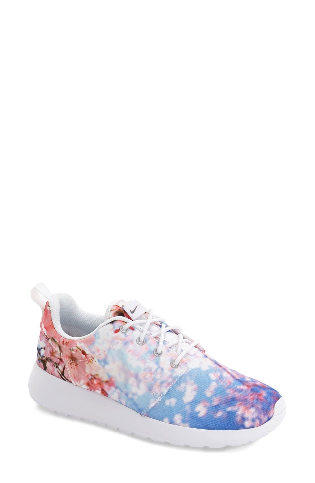 'Roshe Run' Sneaker, Main, color, WHITE/ PURE PLATINUM