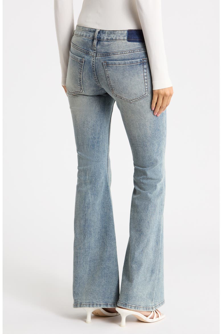 Ultra Low Rise Flare Jeans, Alternate, color, LIGHT WASH