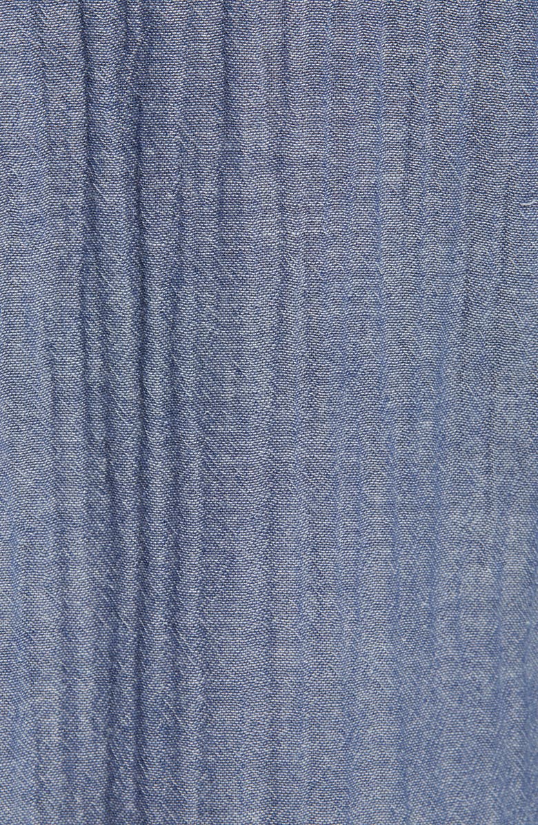 beachlunchlounge James Chambray Cotton Double Cloth Shirt, Alternate, color, 