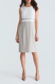 KASPER Colorblock Sheath Dress