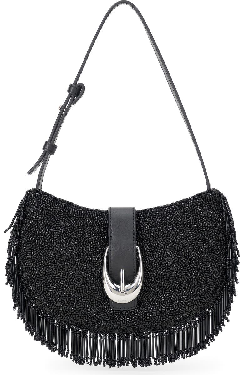 STAUD Alana Beaded Fringe Shoulder Bag, Main, color,